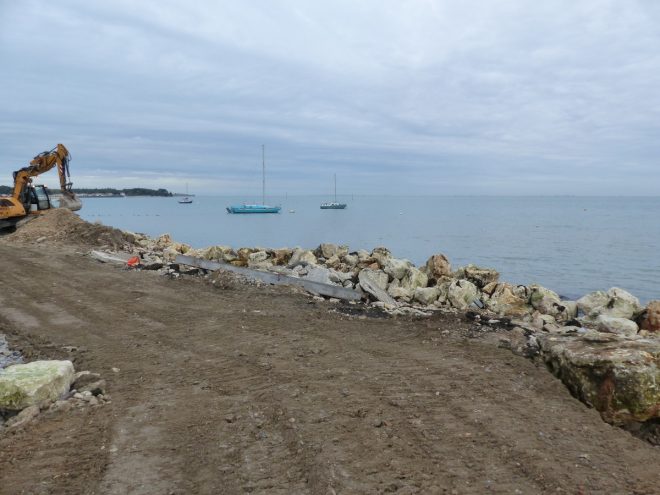 Rivedoux-Plage - Travaux digue - 31 octobre 2018