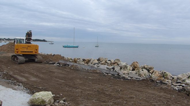 Rivedoux-Plage - Travaux digue - 31 octobre 2018