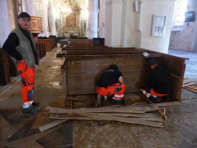 Eglise Ars - Démontage matériel - 6 novembre 2018