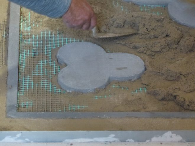 Eglise Ars - Sols intérieurs - Essais - 7 novembre 2018