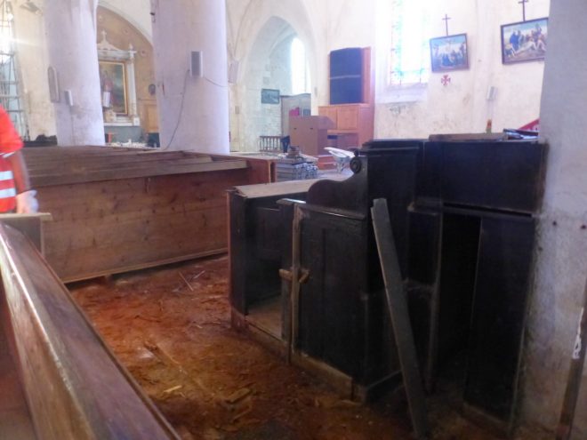 Eglise Ars - Démontage matériel - 7 novembre 2018