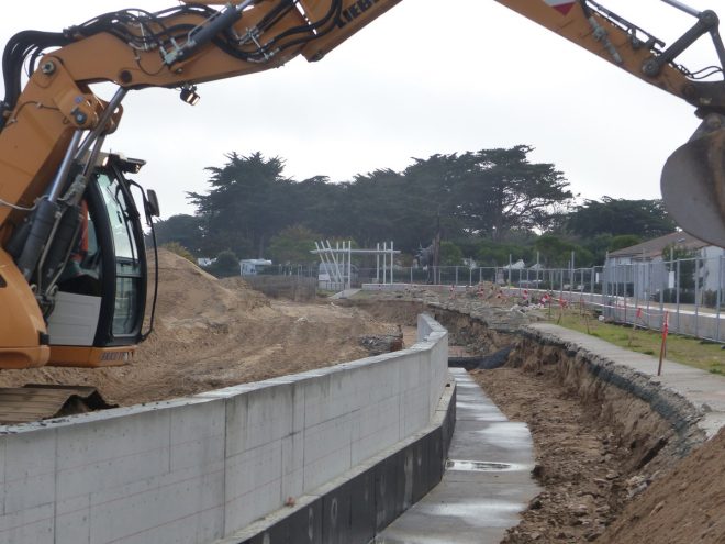 Rivedoux-Plage - Travaux digue - 8 novembre 2018