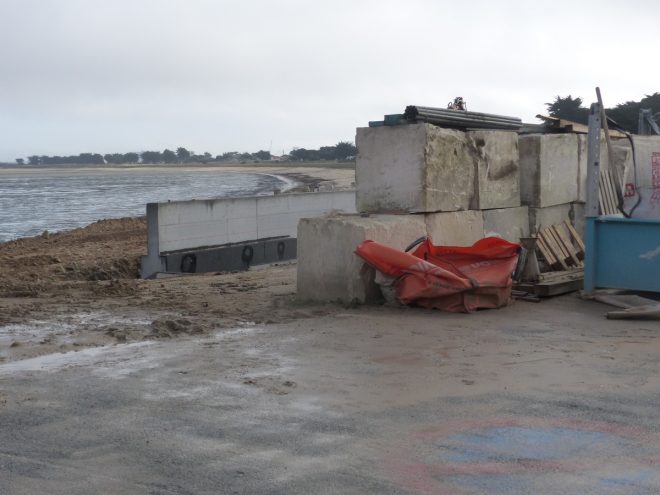 Rivedoux-Plage - Travaux digue - 8 novembre 2018