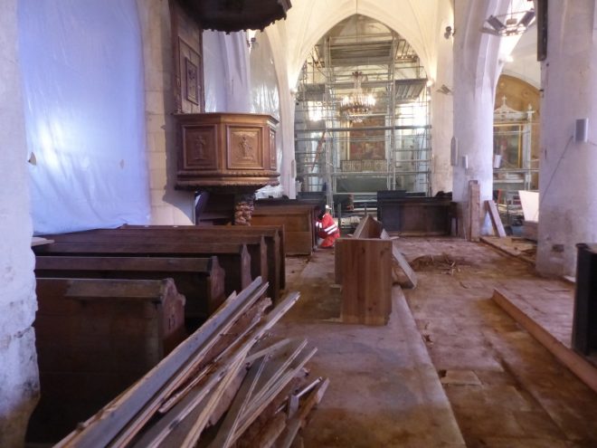 Eglise Ars - Démontage matériel - 8 novembre 2018