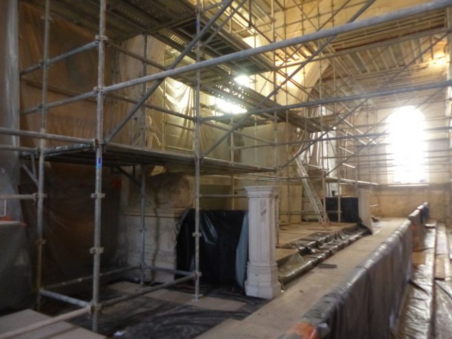 Eglise Ars - Echaffaudages - 12 novembre 2018