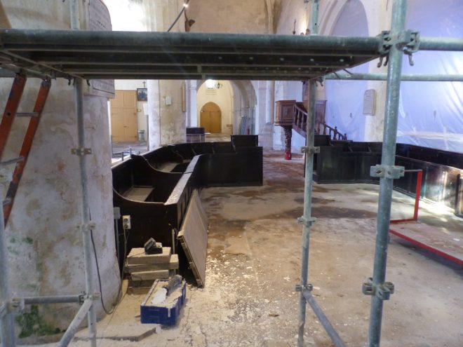 Eglise Ars - Echaffaudages - 15 novembre 2018