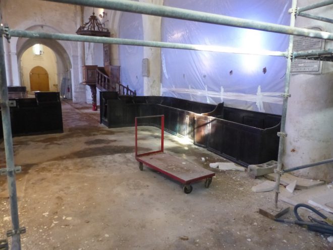 Eglise Ars - Vieux sols intérieurs - 15 novembre 2018