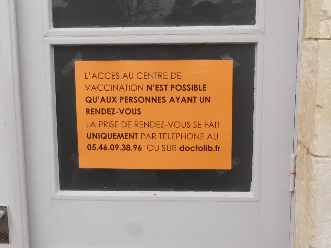 Saint-Martin de Ré - Centre vaccinationCovid  - 19 janvier 2021