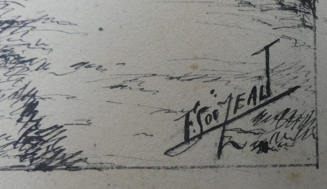 Signature carnet de dessins Théodore Loizeau - octobre 2022