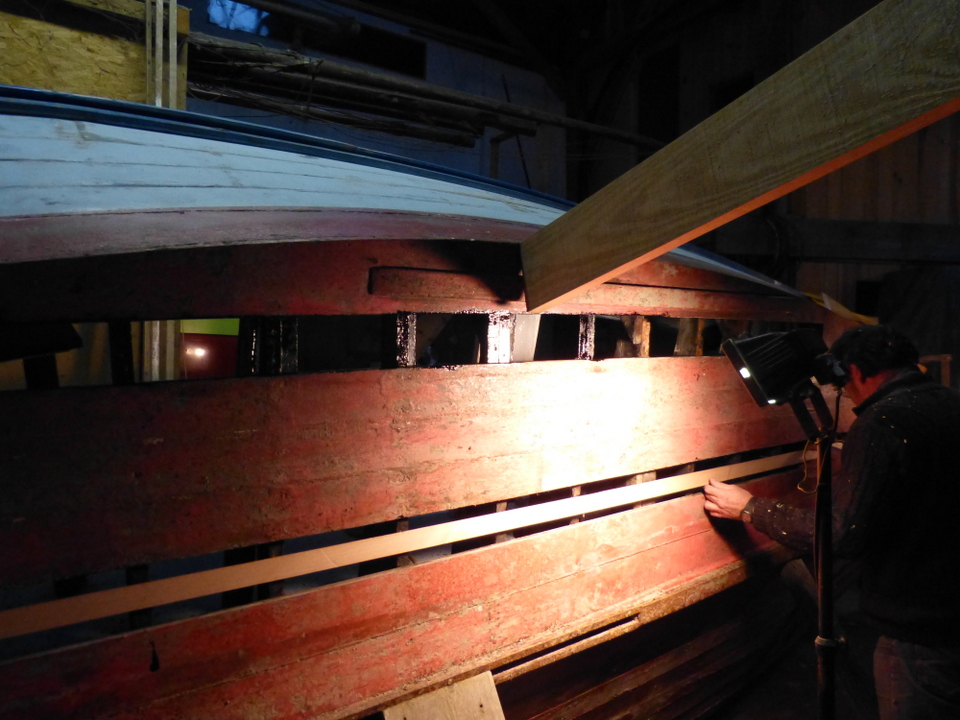 Traçage des bordés du Jeannette Roger - Décembre 2012