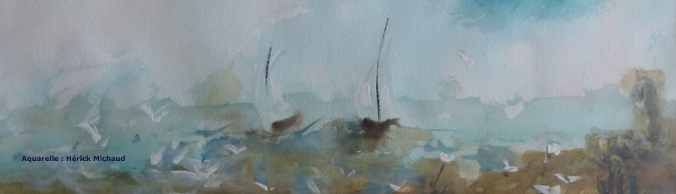En tête Hérick Michaud - Aquarelle bateaux