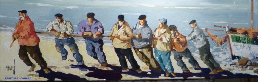 En-tête Canard - Bateau tiré hors de l'eau