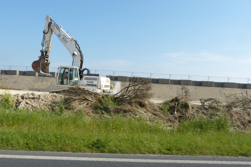 Digue du Boutillon, début de travaux