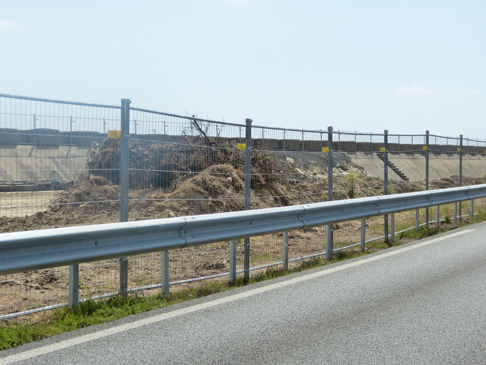 Digue du Boutillon - Mise en place des travaux