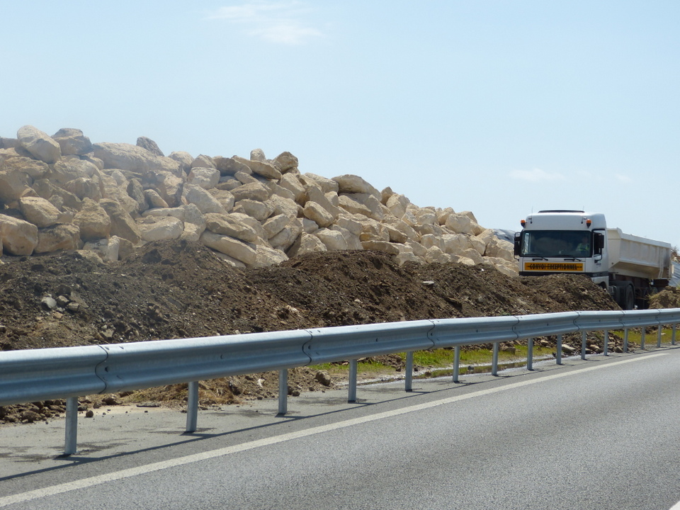 Digue du Boutillon - Mise en place des travaux