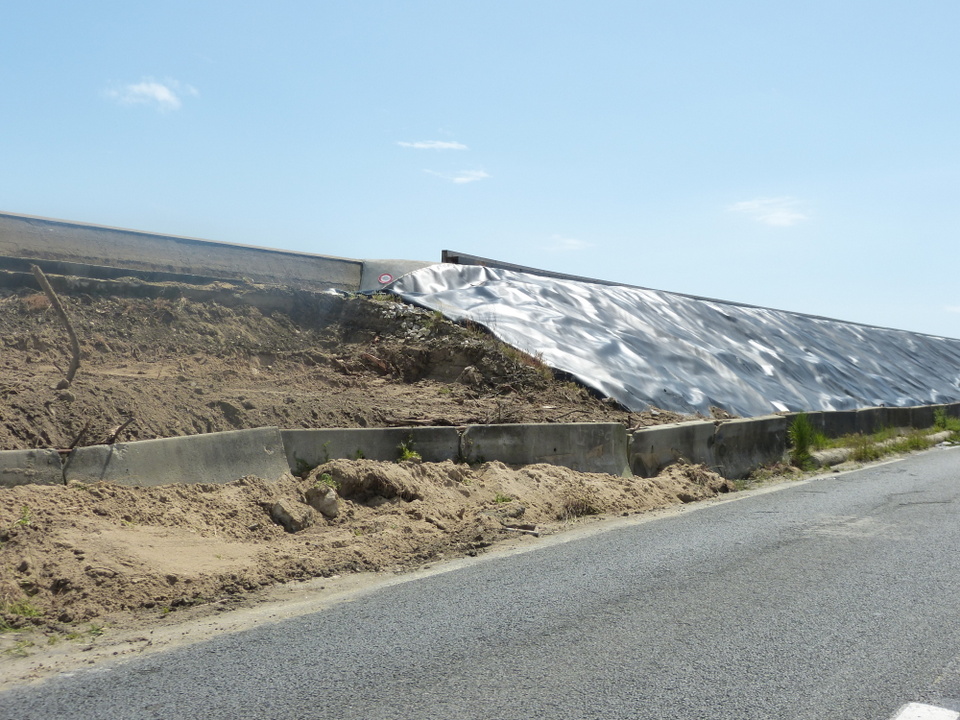 Digue du Boutillon - Mise en place des travaux