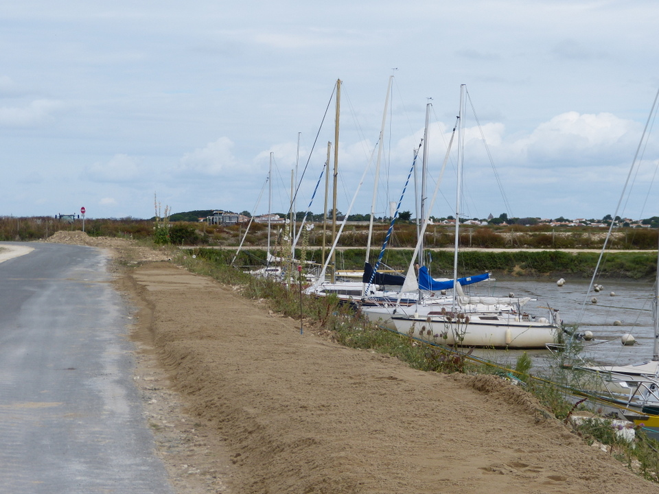 Digue du Goisil en construction – 7 août