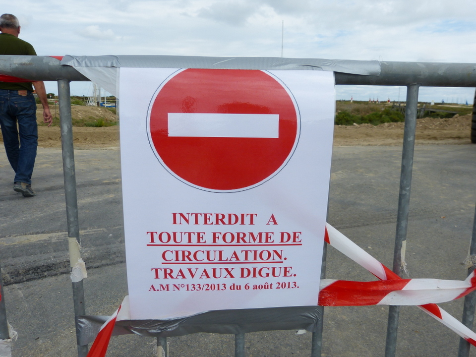 Digue du Goisil en construction – 7 août