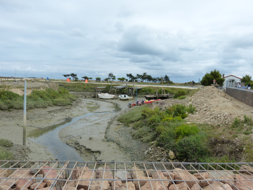 Digue du Goisil en construction – 9 août
