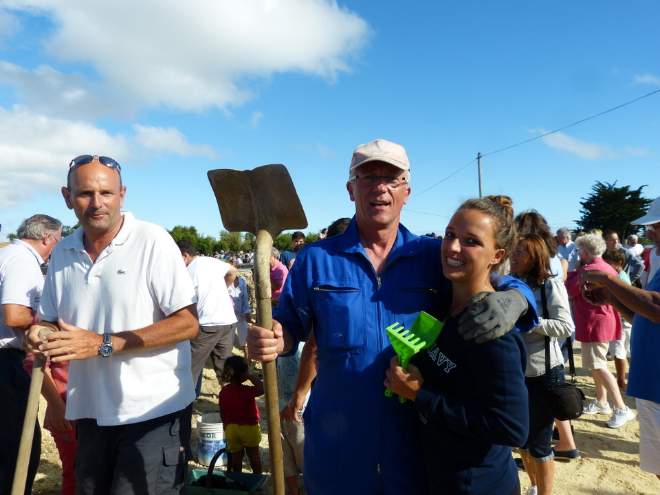 Digue du Goisil, La Couarde-sur-Mer - Opération remblayage
