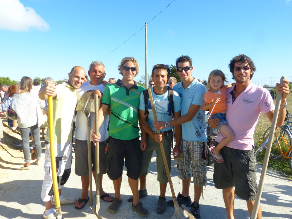 Digue du Goisil, La Couarde-sur-Mer - Opération remblayage