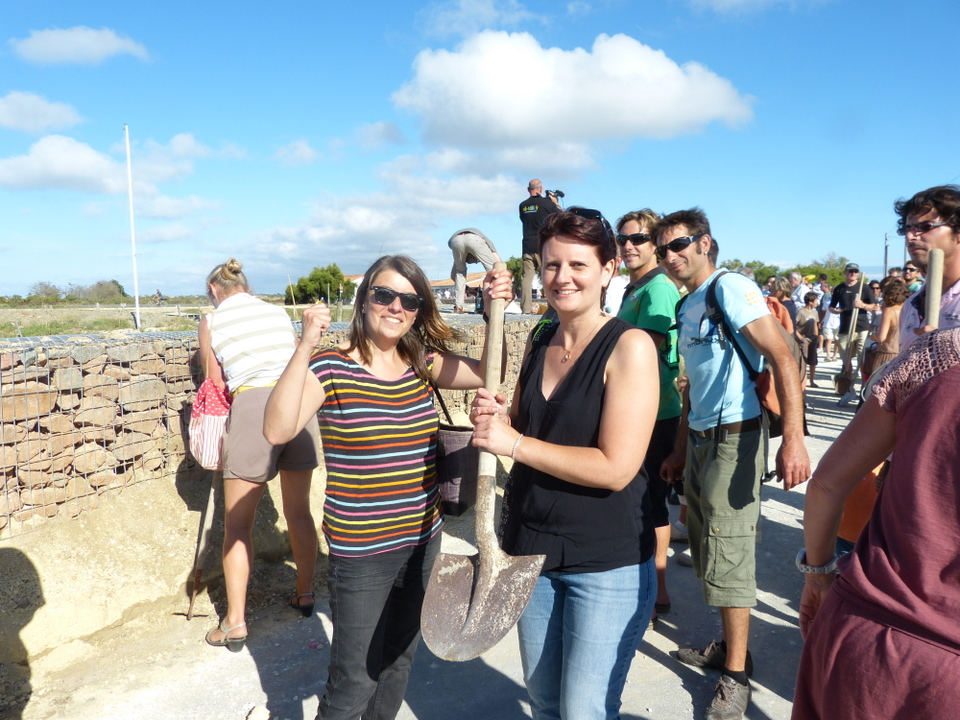 Digue du Goisil, La Couarde-sur-Mer - Opération remblayage