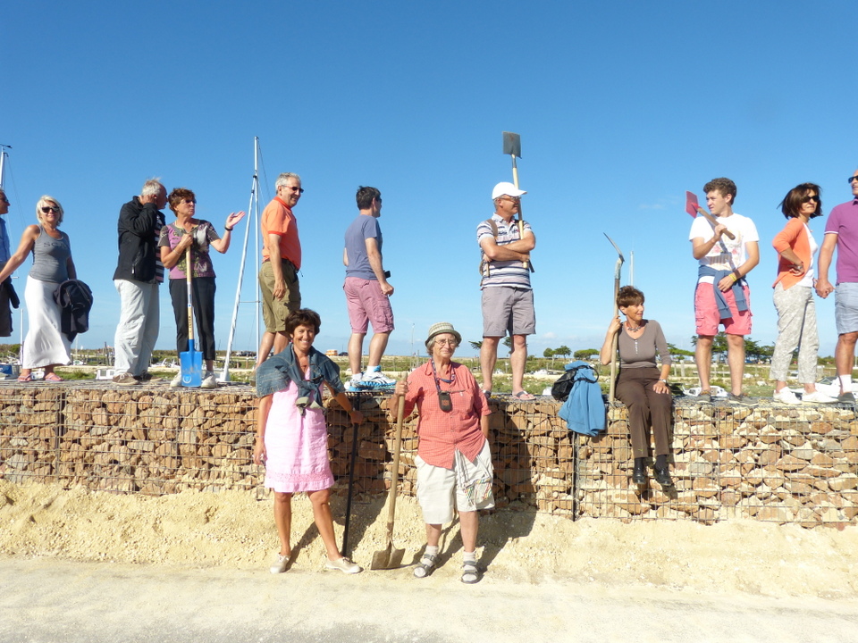 Digue du Goisil, La Couarde-sur-Mer - Opération remblayage