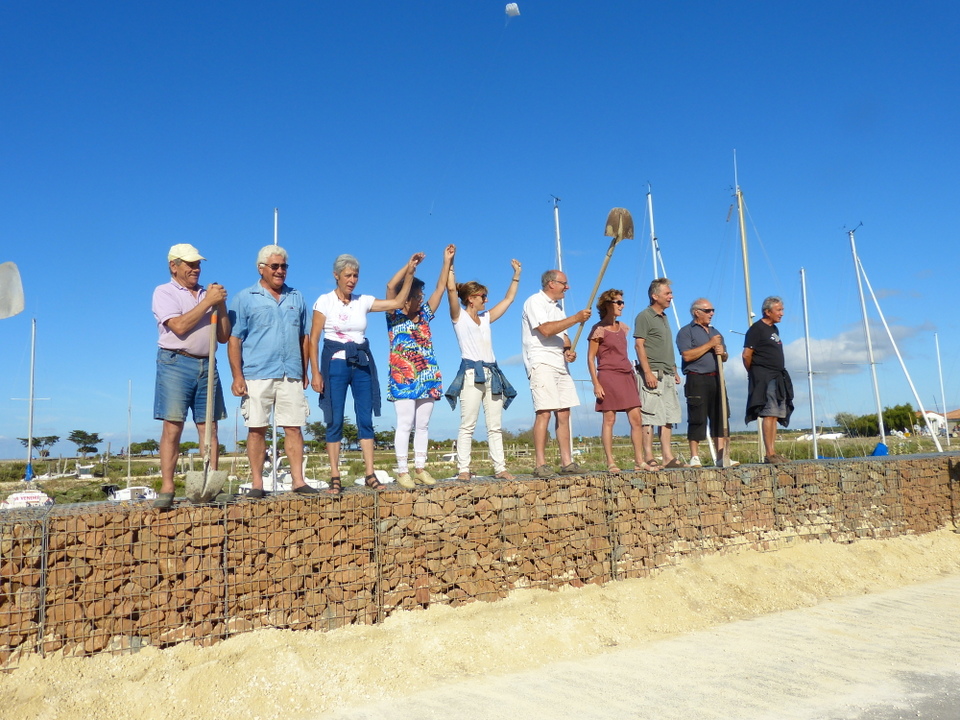 Digue du Goisil, La Couarde-sur-Mer - Opération remblayage