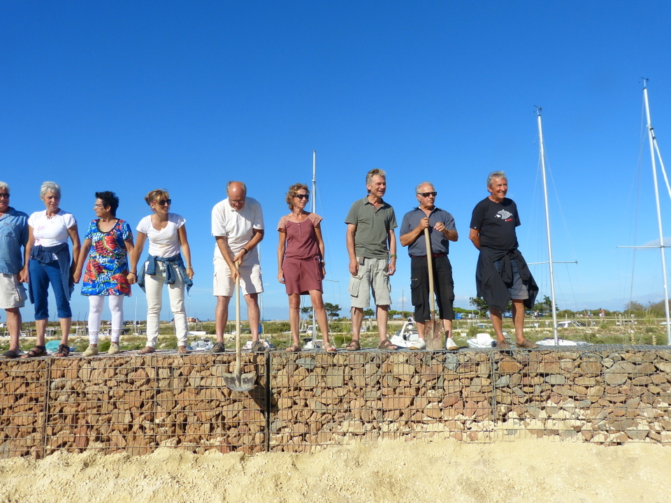 Digue du Goisil, La Couarde-sur-Mer - Opération remblayage