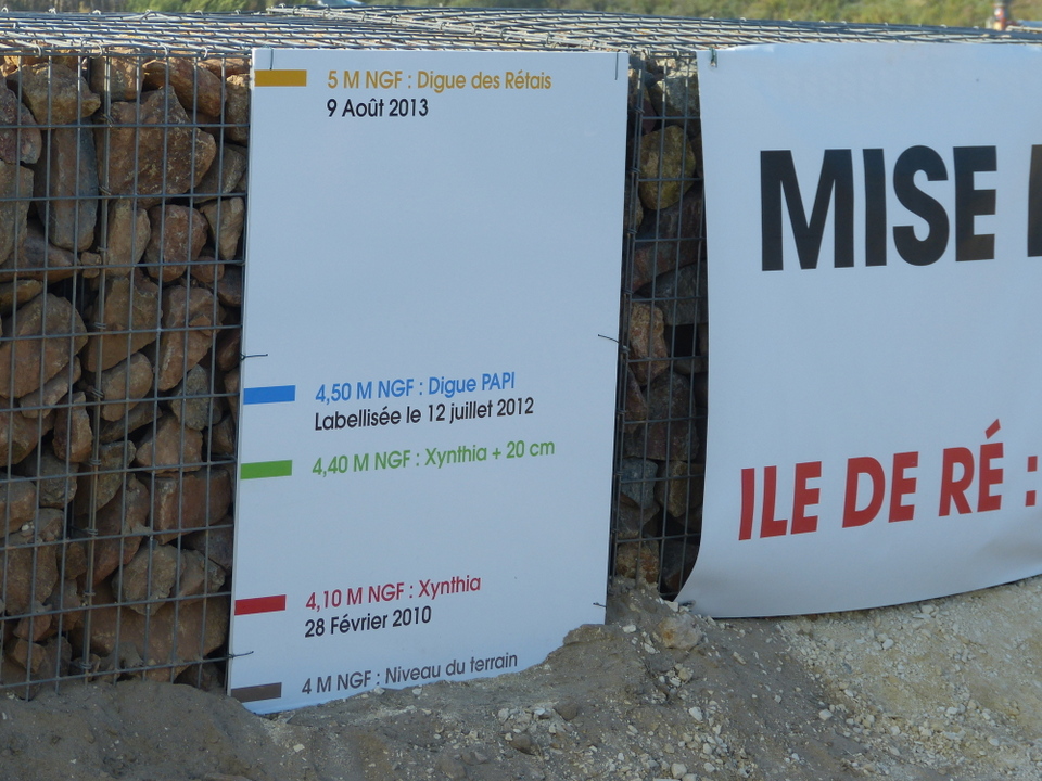 Digue du Goisil, La Couarde-sur-Mer - Opération remblayage