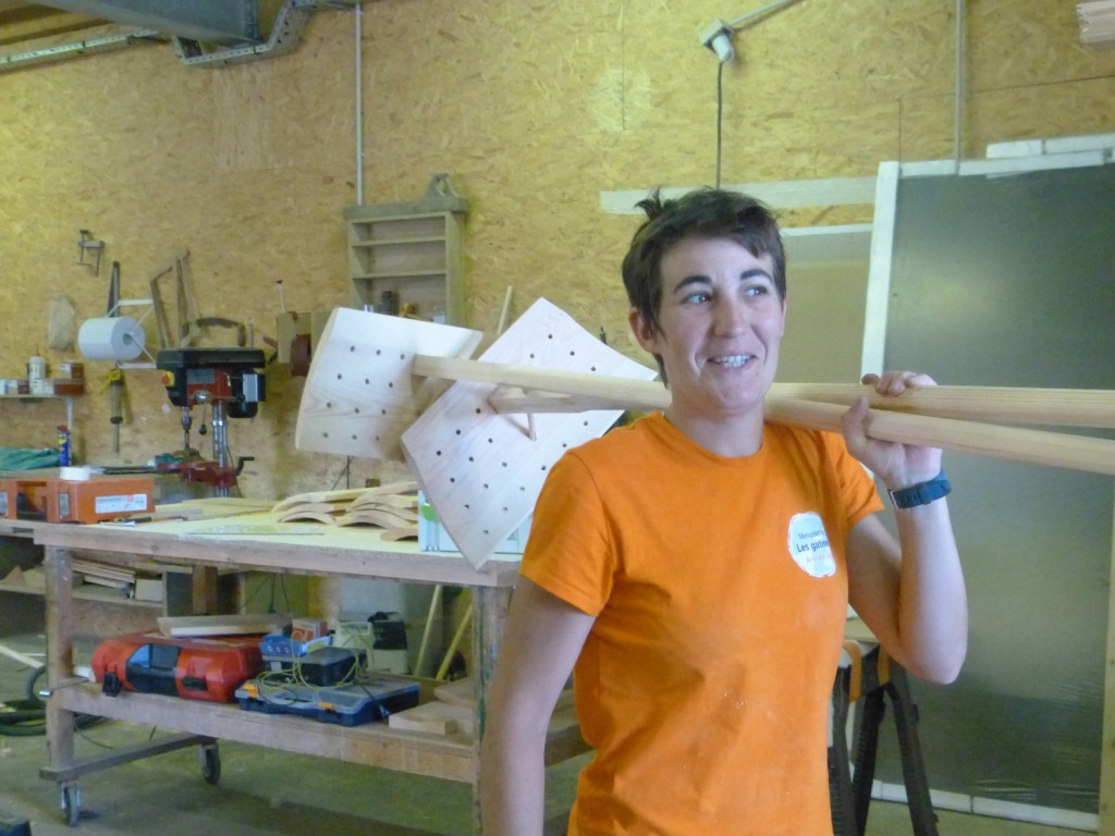 Edwige Achalé, menuisière