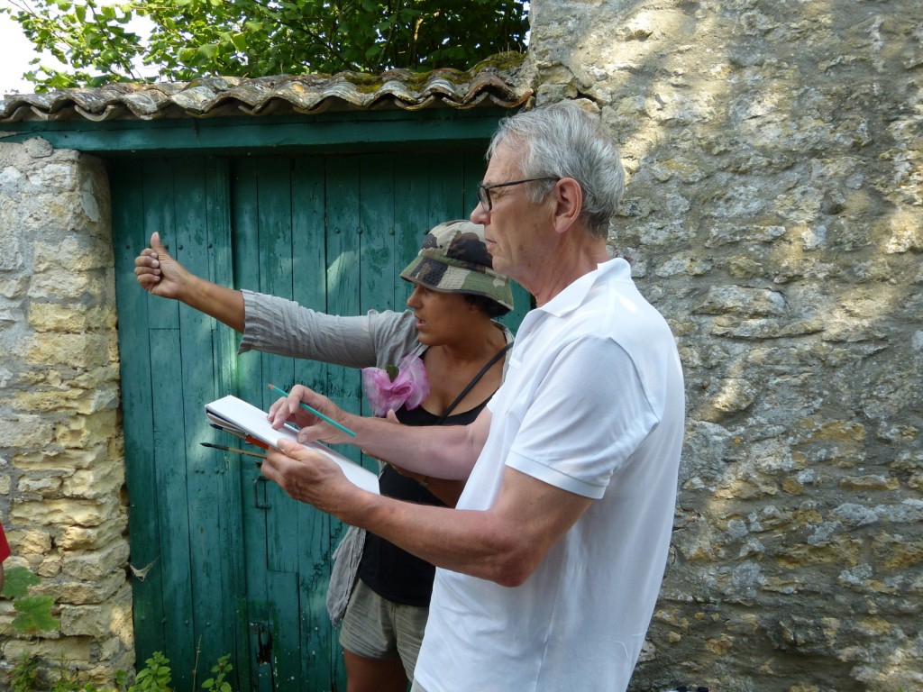 Laurence Jean-Bart - Balade-aquarelle à Loix