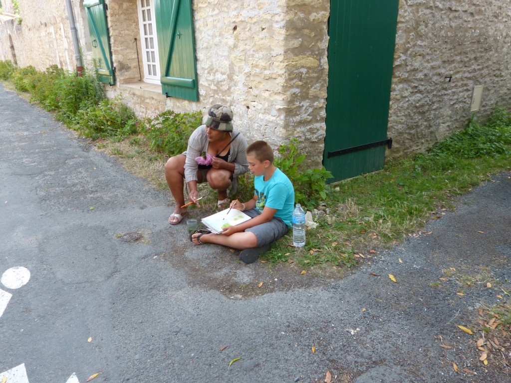 Laurence Jean-Bart - Balade-aquarelle à Loix