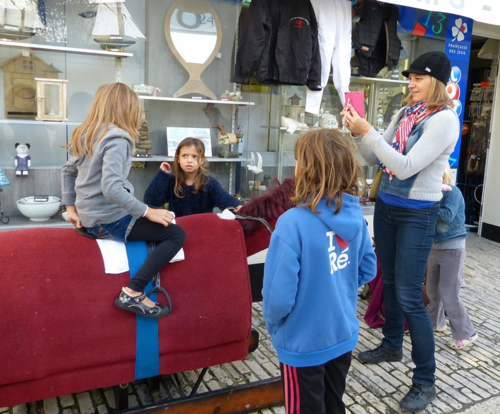 Test du cheval mécanique à Ars-en-Ré