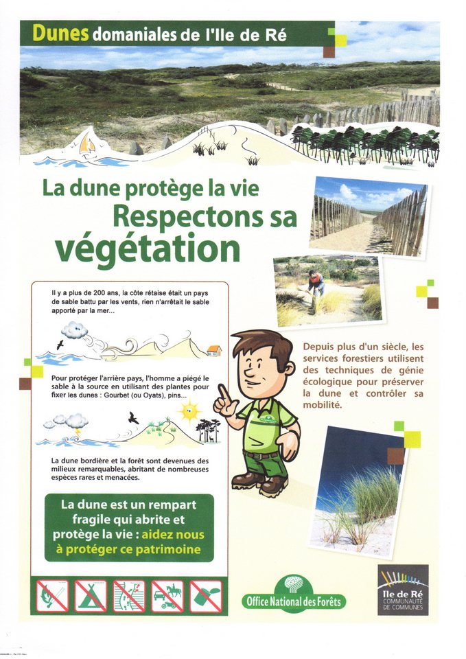 Affiche protection dunes - ONF